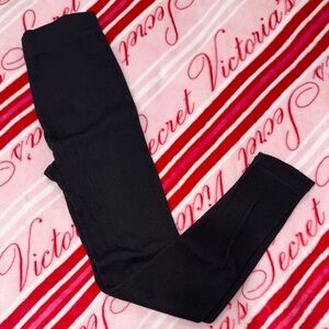 Zara Black Ribbed Leggings - Slim Fit Basics